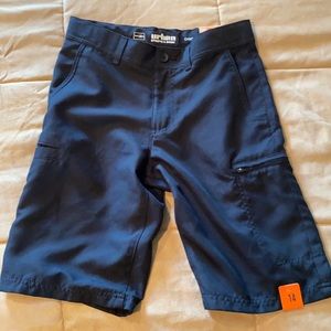 Boys black cargo shorts